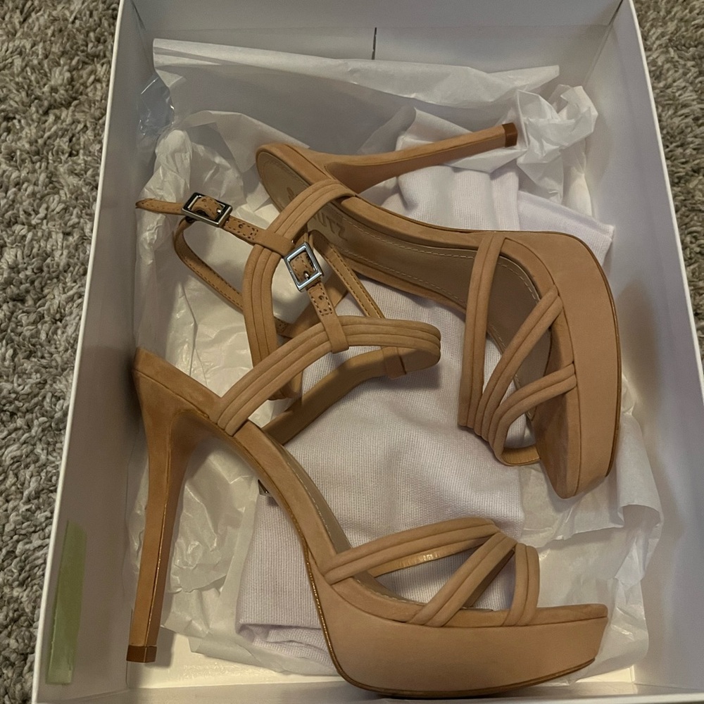 bogga stiletto sandals honey schutz size 7.5